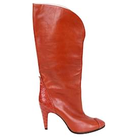 Givenchy-Botas de couro-Vermelho