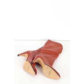 Givenchy-Bottes en cuir-Rouge