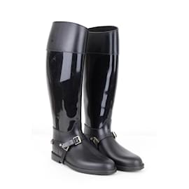 Jimmy Choo-Patent leather boots-Black