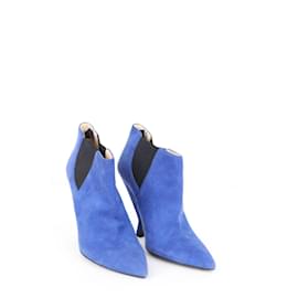 Prada-Boots en daim-Bleu