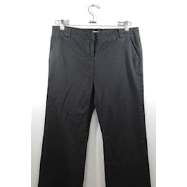 Burberry-Pantalones de algodon-Negro