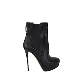 Valentino-Leather Heels-Black