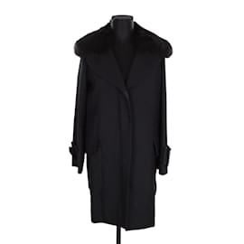 Paule Ka-Wool coat-Black
