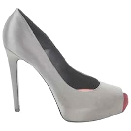 Barbara Bui-velvet heels-Grey