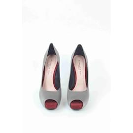 Barbara Bui-velvet heels-Grey