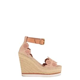 See by Chloé-Leather sandals-Beige