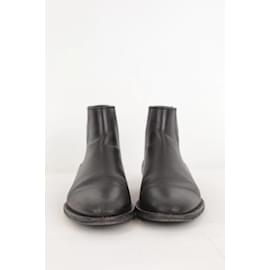 Balmain-Boots en cuir-Noir
