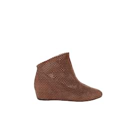 Alaïa-Suede boots-Brown
