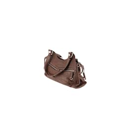 Miu Miu-Leather Handbag-Brown