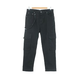 Helmut Lang Pantaloni dritti in cotone Nero