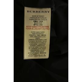 Burberry-Leder über Kleid-Schwarz