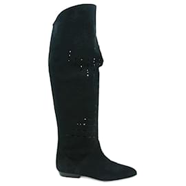 Isabel Marant-Suede boots-Black