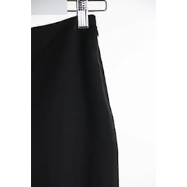 Burberry-falda de lana-Negro