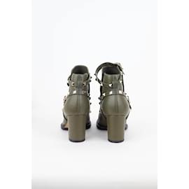 Valentino-Leather boots-Khaki