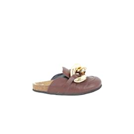 JW Anderson-Leather mules-Brown