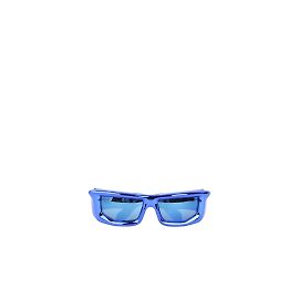 Off White Blaue Sonnenbrille Blau