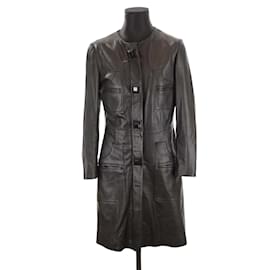 By Malene Birger-Leather coat-Black