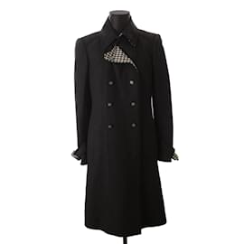 Chanel-Manteau en laine-Noir