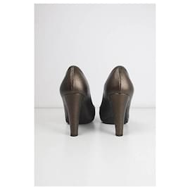 Sergio Rossi-Leather Heels-Brown