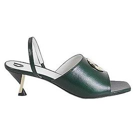 Charles Jourdan Leather Heels Green
