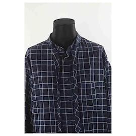 Balenciaga-Camisa de algodão-Azul