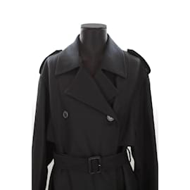 Yves Saint Laurent-Cappotto di lana-Nero