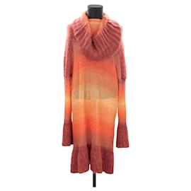 Jean Paul Gaultier-Robe en laine-Orange