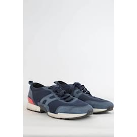 Hermès-suede sneakers-Blue