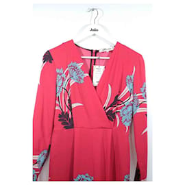Diane Von Furstenberg-Silk jumpsuit-Red