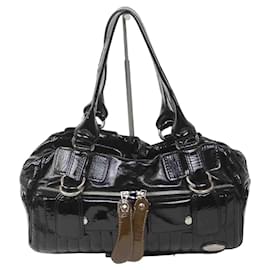 Chloé-Paddington leather handbag-Black