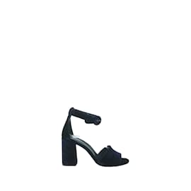 Claudie Pierlot-velvet heels-Navy blue