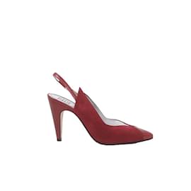 Givenchy Leather Heels Dark red