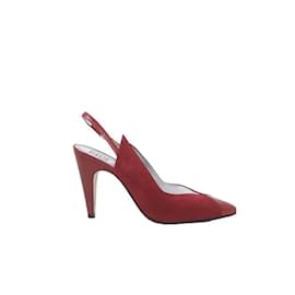 Givenchy-Leather Heels-Dark red