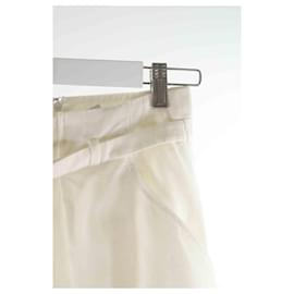 Céline-Linen skirt-White
