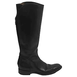 Loro Piana-Leather boots-Black