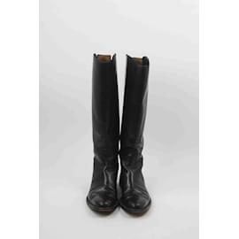 Loro Piana-Leather boots-Black