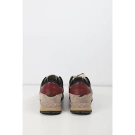 Valentino-Rockrunner leather sneakers-Khaki