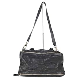 Givenchy-Pandora leather shoulder bag-Black
