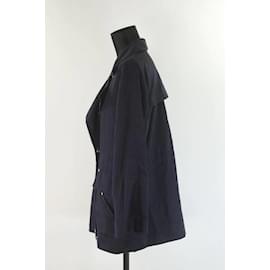 Sandro-Trench coat de algodão-Azul