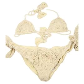 Laurence Bras-Badeanzug aus Baumwolle-Beige