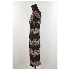 Dolce & Gabbana-Vestido de seda-Multicor