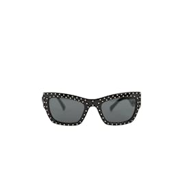 Versace-Sonnenbrille Schwarz-Schwarz