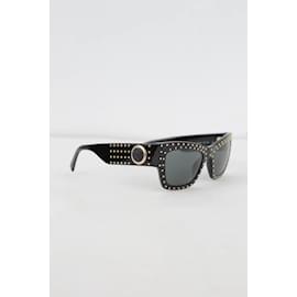 Versace-Sonnenbrille Schwarz-Schwarz