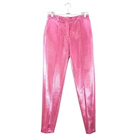 Indress-Straight pants in cotton-Pink