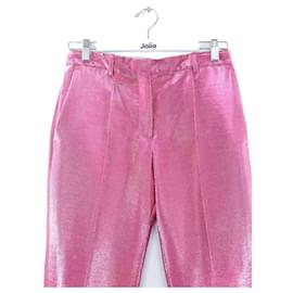 Indress-Gerade Hose aus Baumwolle-Pink