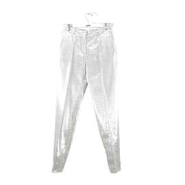 Indress-Straight pants in cotton-Silvery