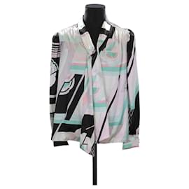 Leonard-Silk wrap blouse-Multiple colors