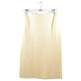 Sportmax-falda de algodón-Amarillo