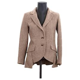 Ermanno Scervino-Wool suit jacket-Brown