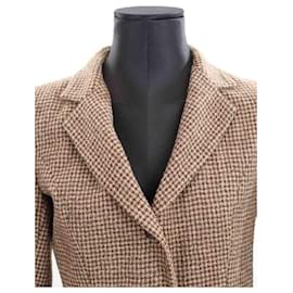 Ermanno Scervino-Veste de tailleur en laine-Marron